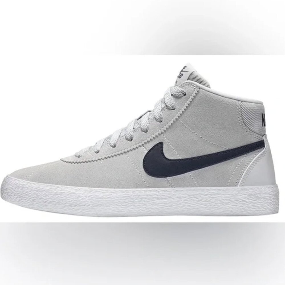 Nike Light Gray and Black High-Top Sneakers - SB Bruin Hi Women’s